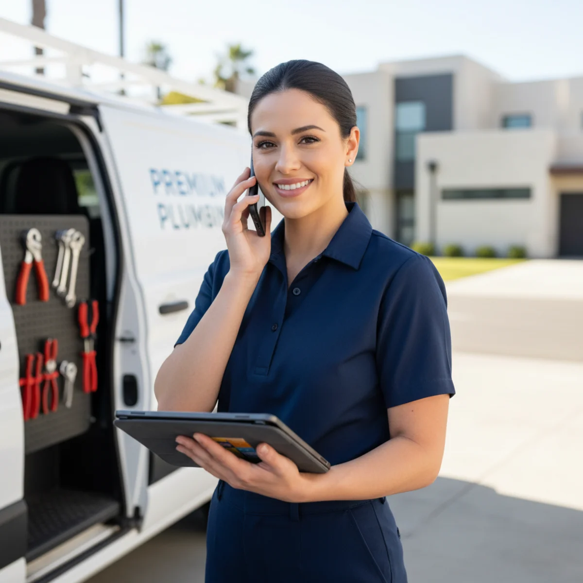 Hemet Plumbing Pros dispatcher taking a service call